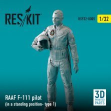 Colonial Pilot Resin Figure in 1/32 Scale by GREEN STRAWBERRY