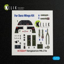 Kelik 1/72 Vengeance Mk.I/Ia Intérieur 3D DORA Kelik 1/72 Vengeance Mk.I/Ia Intérieur 3D DORA