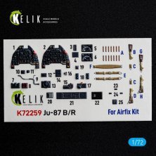 Kelik 1/72 Ju-87 B/R Intérieur 3D pour Airfix Kelik 1/72 Ju-87 B/R Intérieur 3D pour Airfix