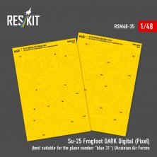 ResKit 1/48 Su-25 Frogfoot DARK Digital Pixel Masks ResKit 1/48 Su-25 Frogfoot DARK Digital Pixel Masks