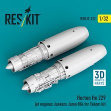 ResKit 1/32 Moteurs Junkers Jumo 004 Ho 229 ResKit 1/32 Moteurs Junkers Jumo 004 Ho 229