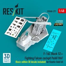 Reskit 1/48 F-16C Block 52 Cockpit PolAF HAF Reskit 1/48 F-16C Block 52 Cockpit PolAF HAF