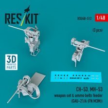 RESKIT 1/48 CH-53 MH-53 Armements GAU-21/A 3x RESKIT 1/48 CH-53 MH-53 Armements GAU-21/A 3x