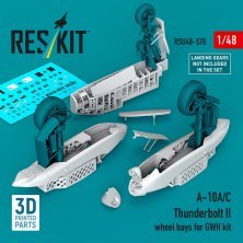 ResKit 1/48 Baies de train A-10A/C Thunderbolt II GWH ResKit 1/48 Baies de train A-10A/C Thunderbolt II GWH
