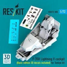ResKit 1/72 Cockpit F-35B Lightning II pour Tamiya ResKit 1/72 Cockpit F-35B Lightning II pour Tamiya