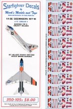 1/350 Vought A-7E Corsair VA-86 Sidewinders decals 1/350 Vought A-7E Corsair VA-86 Sidewinders decals