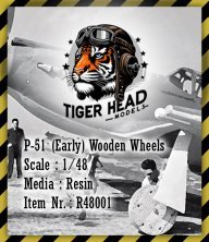 1/48 North-American P-51 early Wooden Wheels Cast resin 1/48 North-American P-51 early Wooden Wheels Cast resin