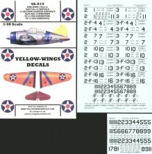 Yellow Wings Décalcomanies F2A Buffalo VF-2 VF-3 1/48 Yellow Wings Décalcomanies F2A Buffalo VF-2 VF-3 1/48
