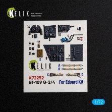 Kelik 1/72 Cockpit 3D Bf-109 G-2/4 pour Eduard Kelik 1/72 Cockpit 3D Bf-109 G-2/4 pour Eduard