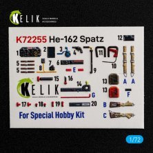 Kelik 1/72 He-162 Spatz Intérieur 3D SP.HOB. Kelik 1/72 He-162 Spatz Intérieur 3D SP.HOB.