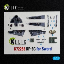 Kelik 1/72 Intérieur 3D RF-8G pour Sword Kelik 1/72 Intérieur 3D RF-8G pour Sword