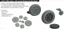 Brassin 1/48 SBD-5 wheels