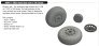 Brassin 1/48 P-51B/C wheels block tread 2 for Eduard