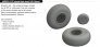 Brassin 1/48 B-17F wheels block tread for Eduard