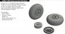 Brassin 1/48 P-51B/C wheels cross tread for Eduard