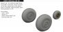 Brassin 1/48 B-26B wheels for ICM