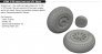 Brassin 1/72 P-51D wheels cross tread for Eduard