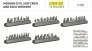 1/350 Modern commercial ship crew and dock workers