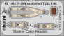 1/48 P-39N seatbelts STEEL for Arma Hobby.