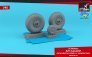 1/48 Avro Lancaster wheels mid type with weighted tyres