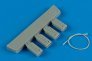 1/48 US. Navy polyurethane wheel chock with nylon thread  early