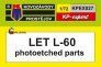 1/72 Let L-60 p/e parts for Kovozavody