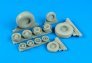 1/32 F-14D Super Tomcat weighted wheels (TRUMP)