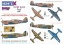 1/48 Curtiss P-40F Warhawk masks & decals