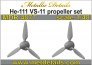 1/48 Heinkel He-111 VS-11 propeller set