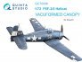 1/72 F6F-3/F6F-5 Hellcat vacuumed clear canopy for Eduard