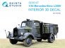 1/35 Mercedes-Benz L3000 Interior on decal paper for ICM