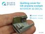 1/48 Quilting cover for US airplane cockpit