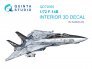 1/72 F-14B Interior on decal paper for Academy