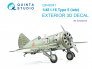 1/48 Polikarpov I-16 Type 5 late Exterior set for Zvezda