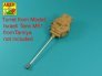 1/35 105mm D1504 L/44 barrel with muzzle brake for Sherman M51