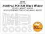 1/48 Northrop P-61A/B Black Widow mask for Revell