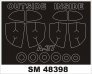 1/48 Cessna A-37A Dragonfly Canopy Masks (for Trumpeter)