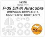 1/144 Bell P-39 D/F/K Airacobra / Red Stars Brengun mask