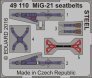 SET 1/48 MiG-21 seatbelts STEEL Colour Photoetched