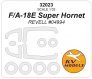 1/32 Boeing F/A-18E Super Hornet mask for Revell