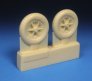 1/48 Messerschmitt Bf-109E/F Mainwheels with Ribbed Tires