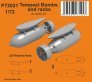 1/72 Tempest Bombs 1000 Lb & racks