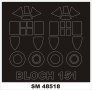 1/48 Marcel-Bloch MB.151 .1 2 canopy masks