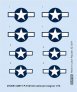 1/72 Decal P-51D US national insignia for Eduard