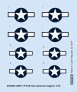 1/72 Decal P-51D US national insignia for Eduard