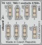 1/48 TBD-1 seatbelts STEEL for Hobby Boss