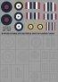 1/72 Hawker Hurricane roundels and fin flashes-EARLY