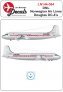 1/144 DNL Norwegian Air Lines DC-4 for the Minicraft kit