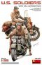 1/35 US Soldiers with WLA Motorcycles 2 figure