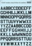 1/48 USAF modern stencil letters and numbers. Black